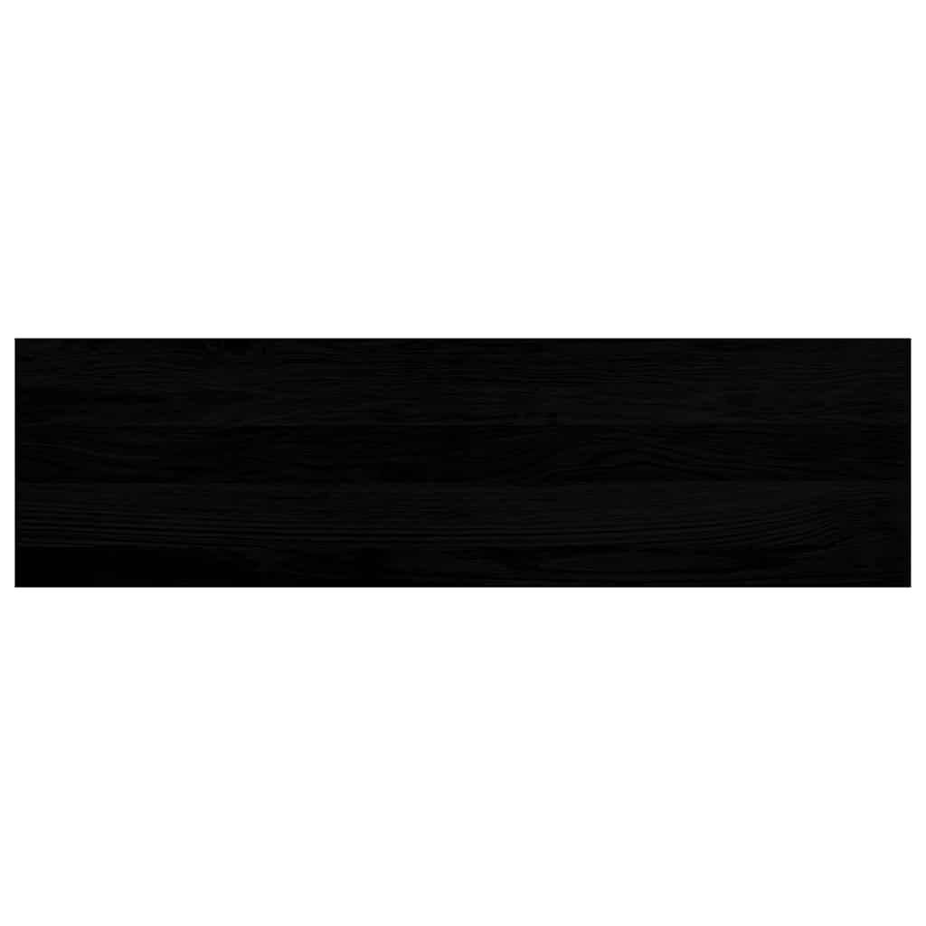 Stair Treads 8 pcs Brown Black 90x25x2 cm Solid Wood Oak
