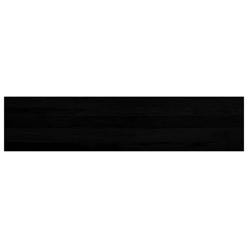 Stair Treads 8 pcs Brown Black 110x25x2 cm Solid Wood Oak