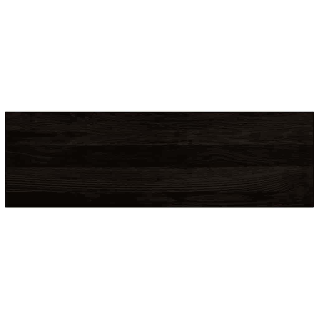 Stair Treads 12 pcs Brown Black 80x25x2 cm Solid Wood Oak