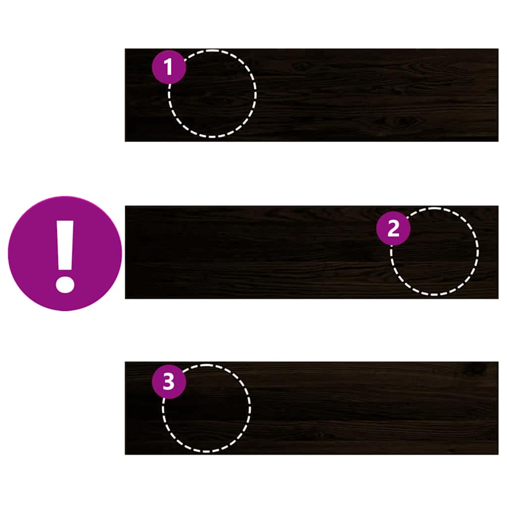 Stair Treads 12 pcs Brown Black 100x25x2 cm Solid Wood Oak