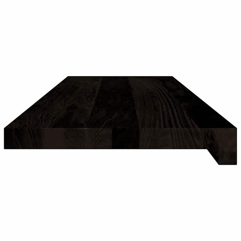 Stair Treads 12 pcs Brown Black 80x30x2 cm Solid Wood Oak