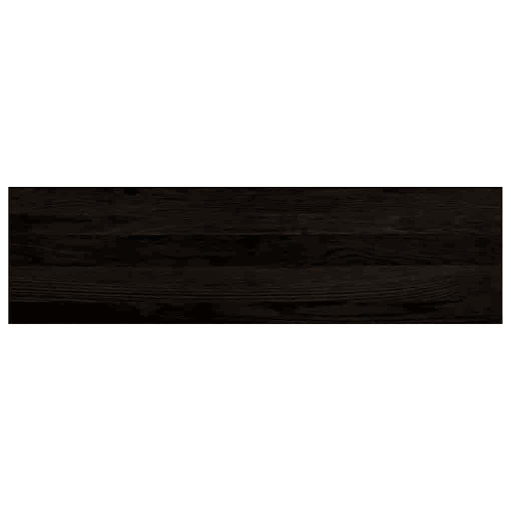 Stair Treads 12 pcs Brown Black 90x30x2 cm Solid Wood Oak