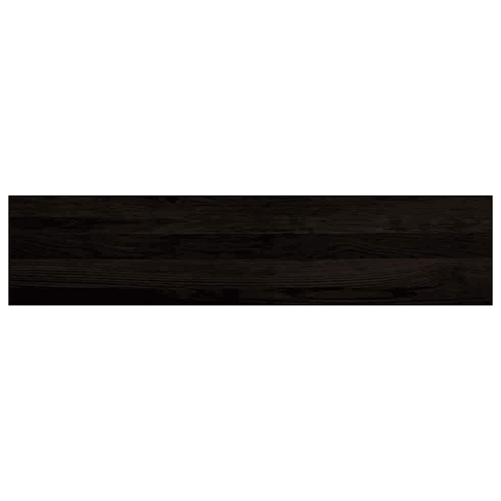 Stair Treads 12 pcs Dark Brown 110x30x2 cm Solid Wood Oak