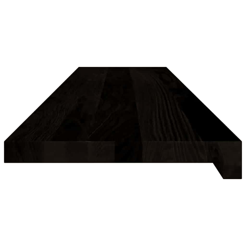 Stair Treads 12 pcs Dark Brown 110x30x2 cm Solid Wood Oak