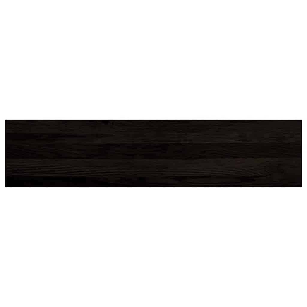 Stair Treads 16 pcs Brown Black 110x25x2 cm Solid Wood Oak