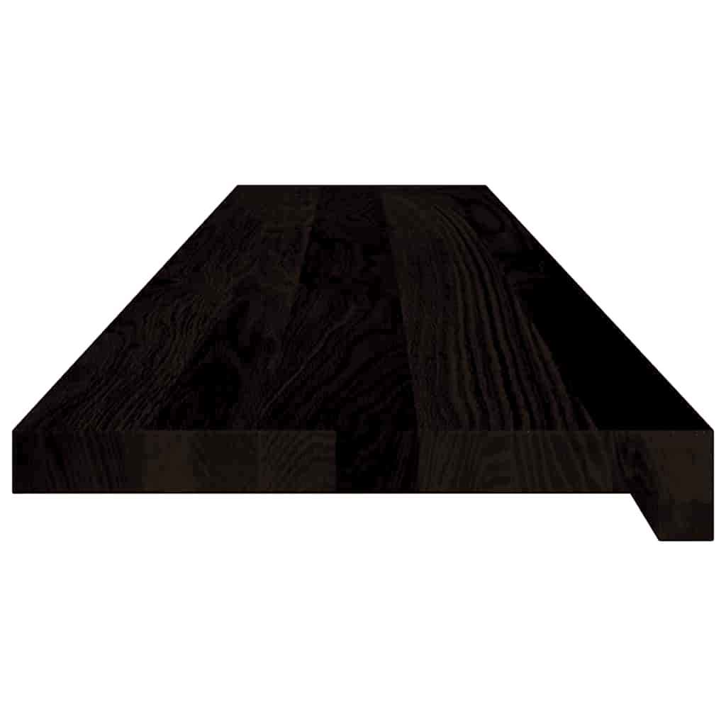 Stair Treads 16 pcs Dark Brown 120x25x2 cm Solid Wood Oak