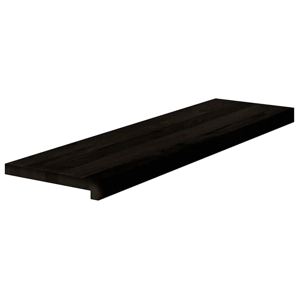 Stair Treads 16 pcs Dark Brown 90x30x2 cm Solid Wood Oak