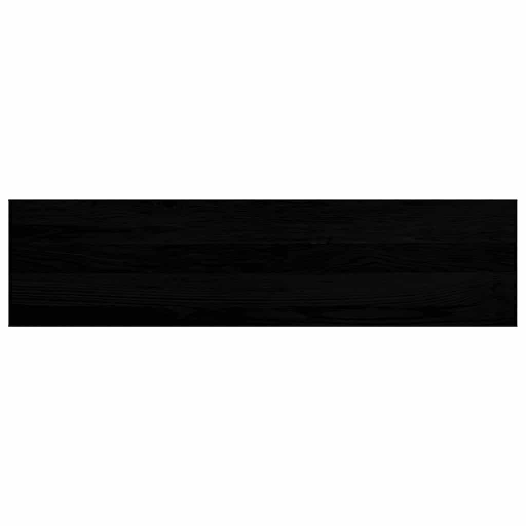 Stair Treads 20 pcs Brown Black 100x25x2 cm Solid Wood Oak