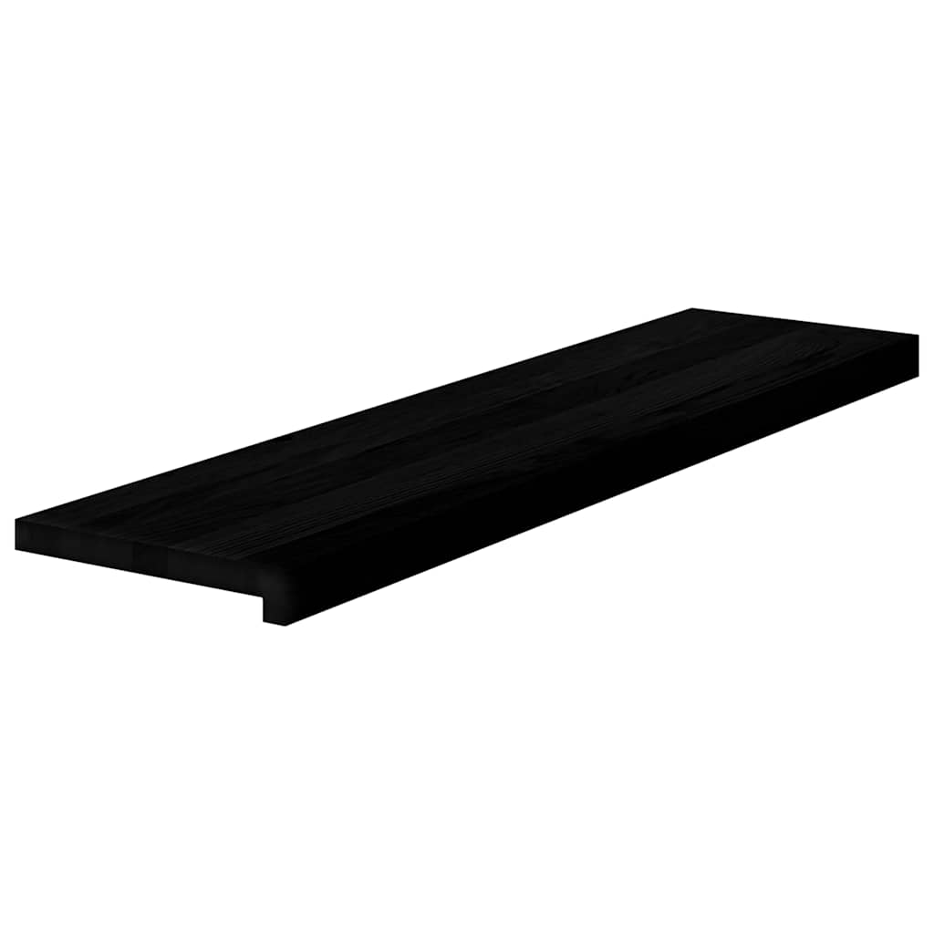 Stair Treads 20 pcs Dark Brown 100x30x2 cm Solid Wood Oak