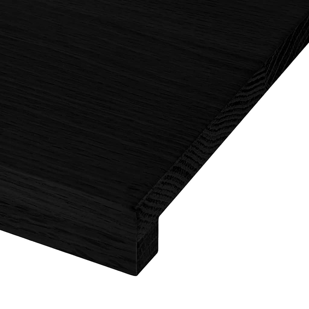 Stair Treads 20 pcs Dark Brown 100x30x2 cm Solid Wood Oak