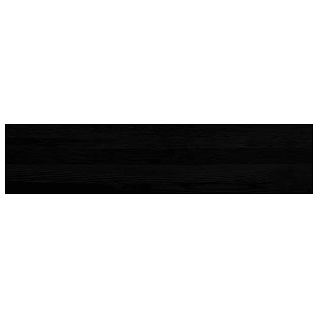 Stair Treads 20 pcs Brown Black 110x30x2 cm Solid Wood Oak
