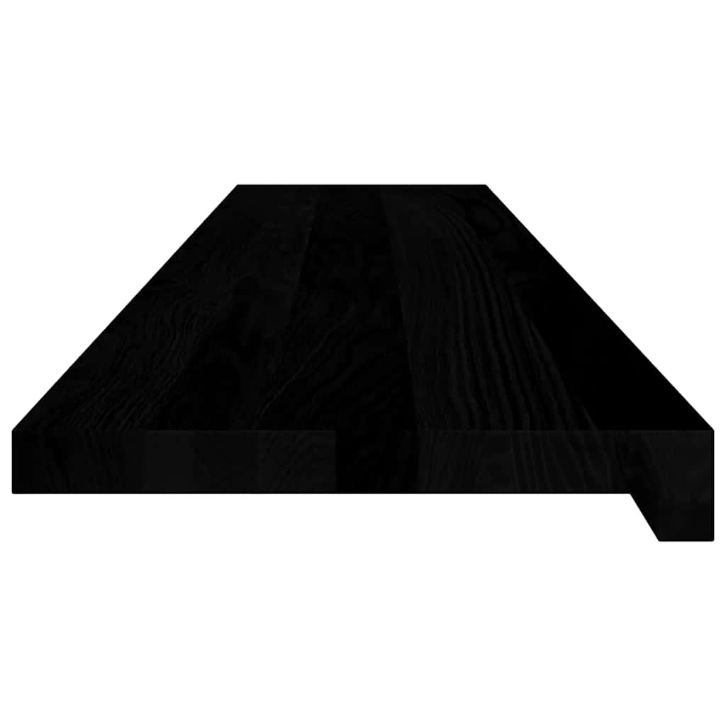 Stair Treads 20 pcs Brown Black 120x30x2 cm Solid Wood Oak