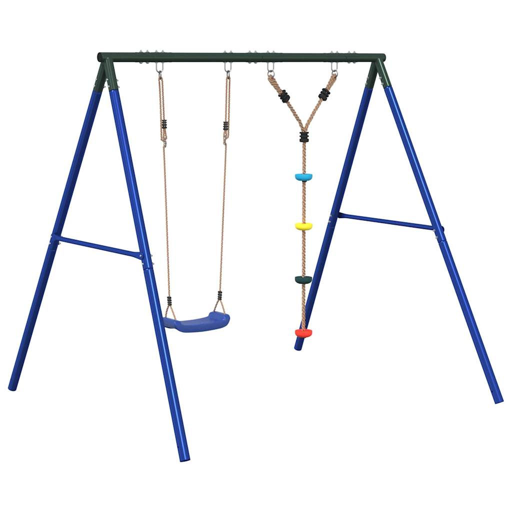 Outdoor Swing Set with Swing and Disc Swing