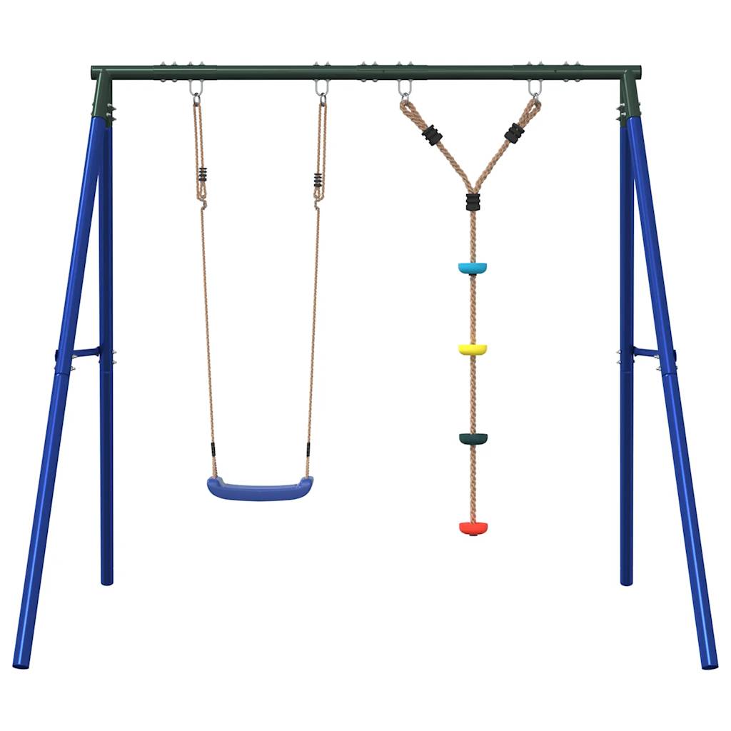 Outdoor Swing Set with Swing and Disc Swing