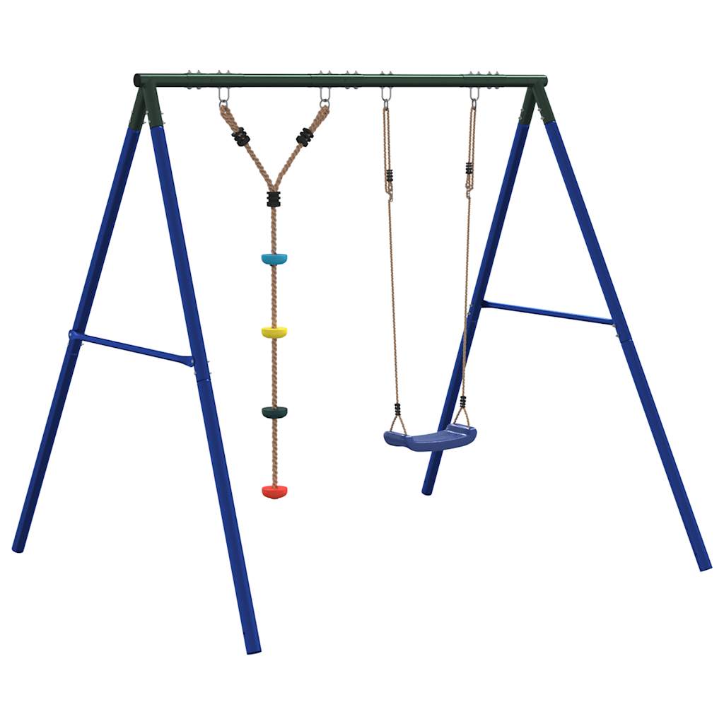 Outdoor Swing Set with Swing and Disc Swing