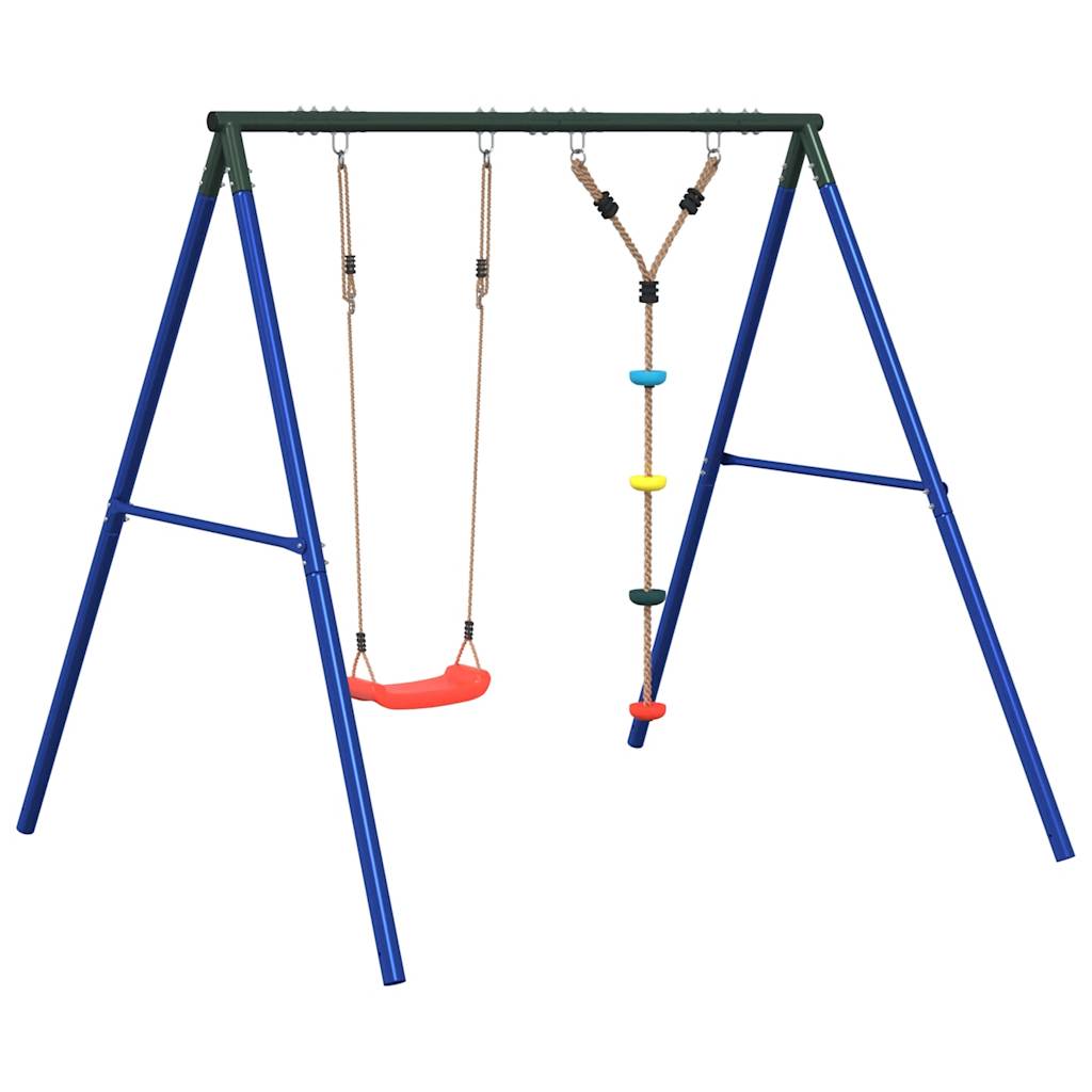 Outdoor Swing Set with Swing and Disc Swing