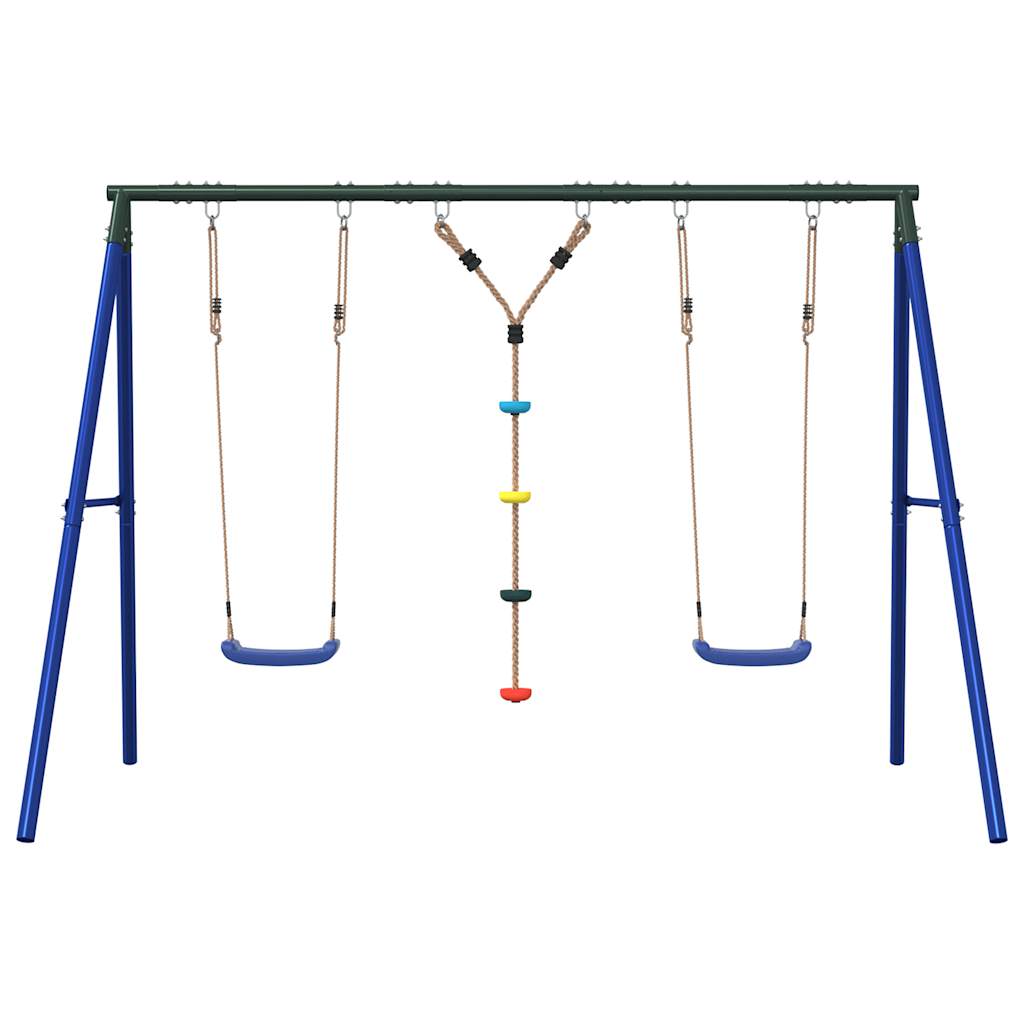 Outdoor Swing Set with Swings and Disc Swing