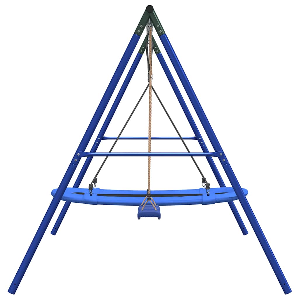 Outdoor Swing Set with Swing and Nest Swing