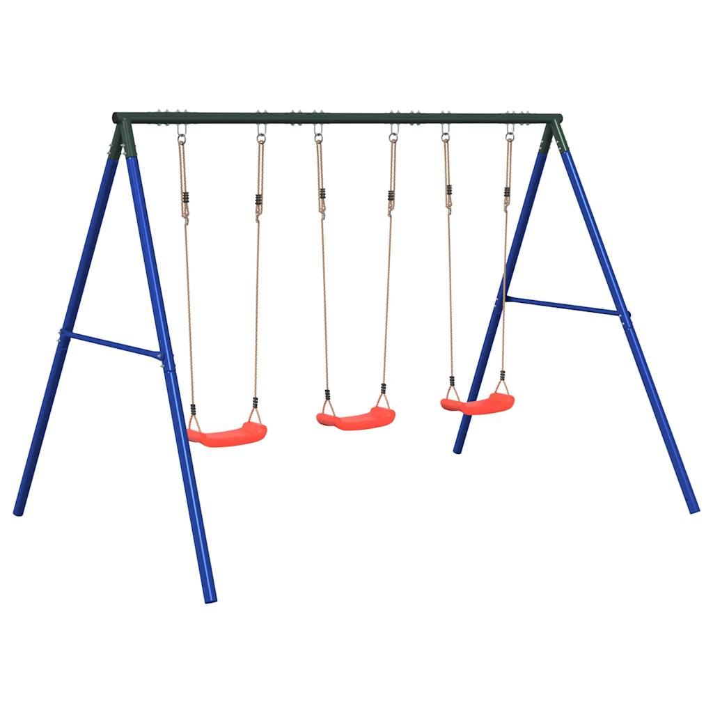 Outdoor Swing Set with 3 Swings