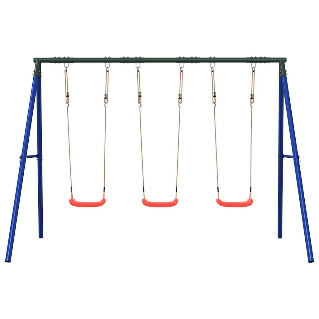 Outdoor Swing Set with 3 Swings