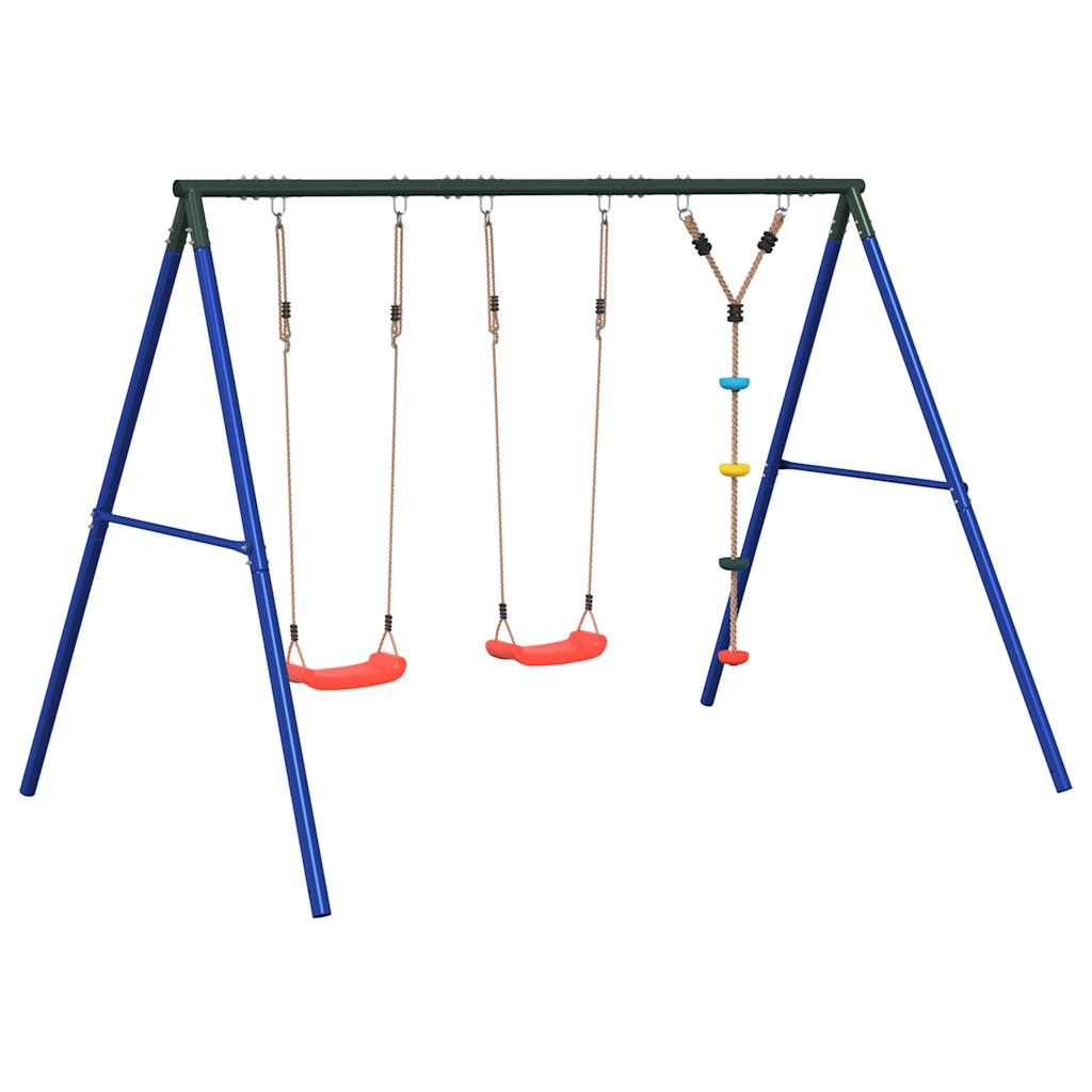 Outdoor Swing Set with Swings and Disc Swing