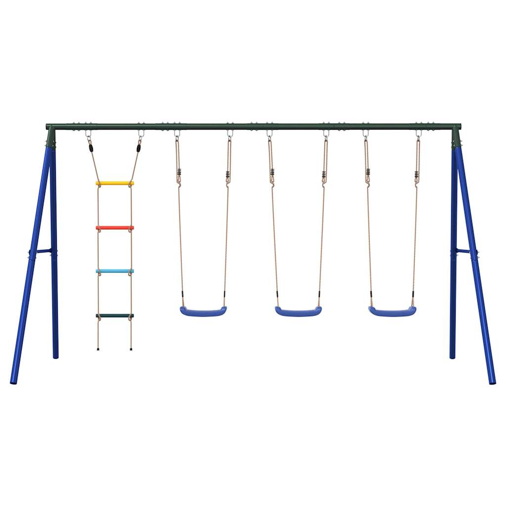 Outdoor Swing Set with Swings and Ladder