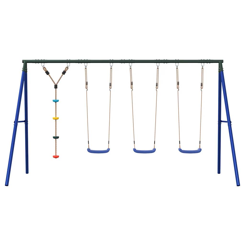 Outdoor Swing Set with Swings and Disc Swing