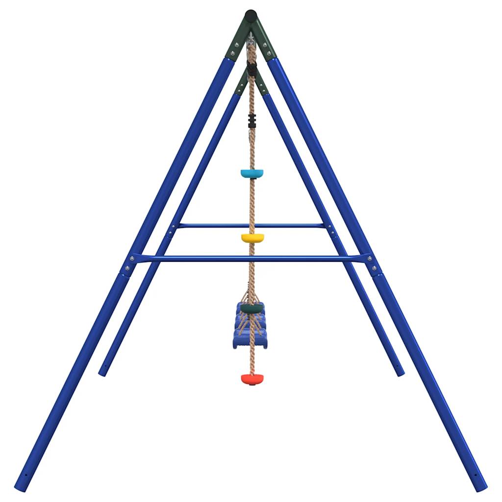 Outdoor Swing Set with Swings and Disc Swing
