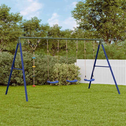 Outdoor Swing Set with Swings and Disc Swing