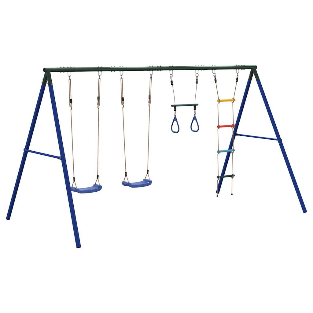 Outdoor Swing Set with Swings. Trapeze. Ladder