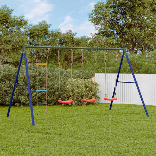 Outdoor Swing Set with Swings and Ladder