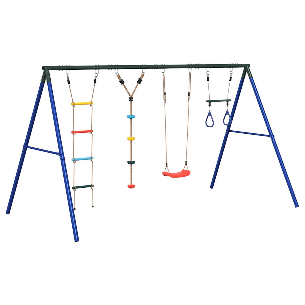 Outdoor Swing Set with Swing. Trapeze. Ladder. Disc Swing