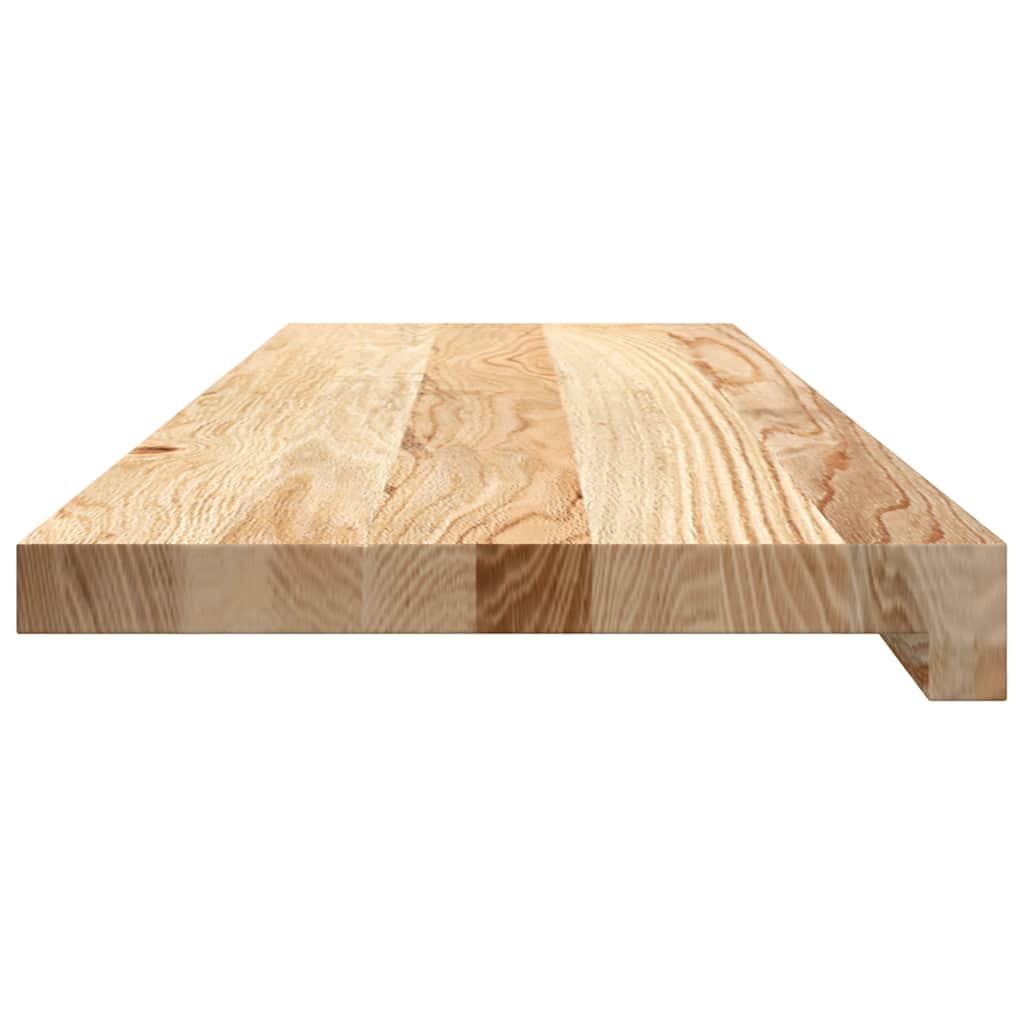 Stair Treads 2 pcs Untreated 80x25x2 cm Solid Wood Oak