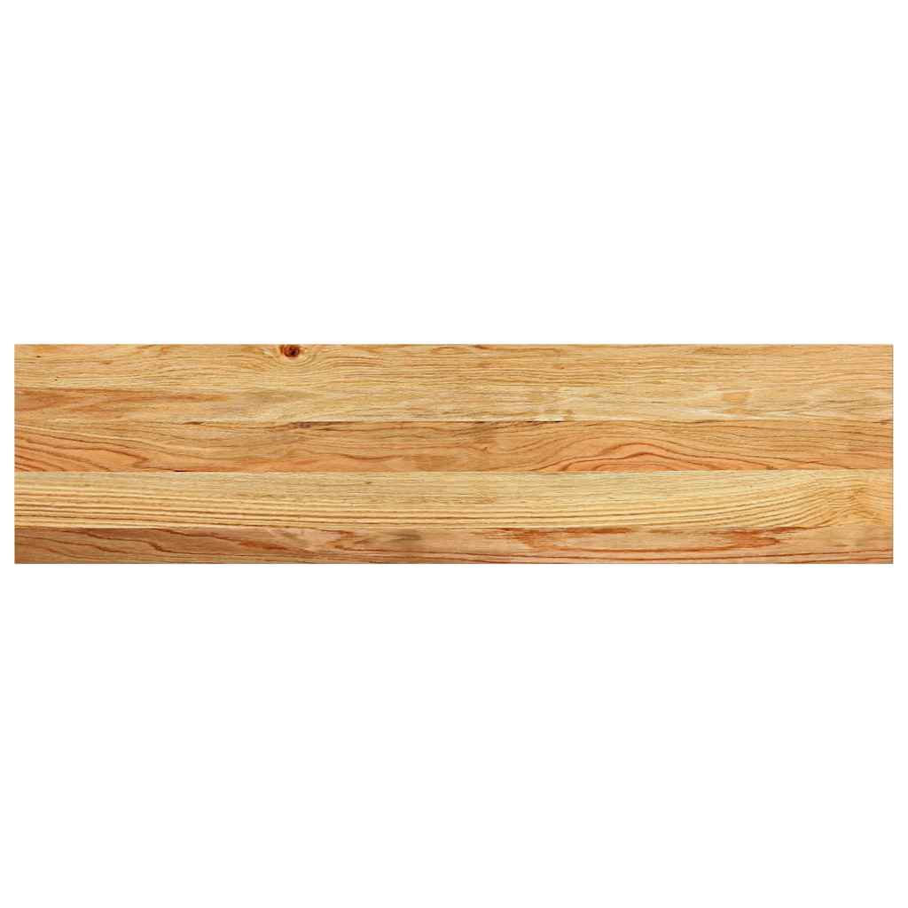 Stair Treads 2 pcs Light Brown 100x25x2 cm Solid Wood Oak