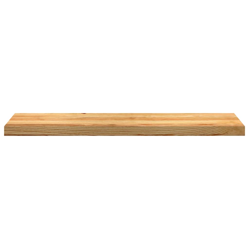 Stair Treads 2 pcs Light Brown 100x25x2 cm Solid Wood Oak