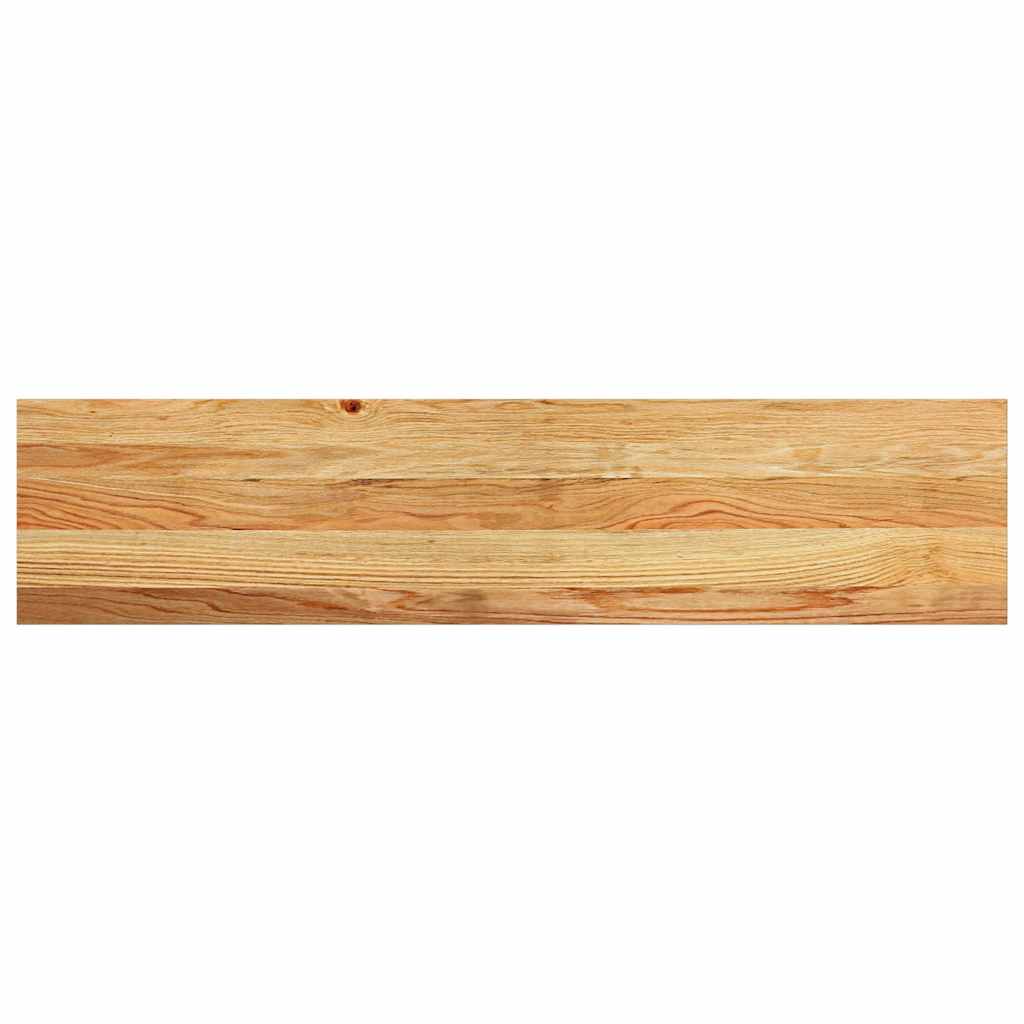 Stair Treads 2 pcs Light Brown 110x25x2 cm Solid Wood Oak