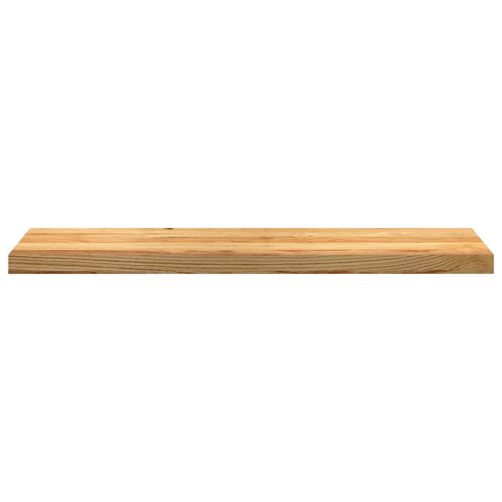 Stair Treads 2 pcs Light Brown 100x30x2 cm Solid Wood Oak