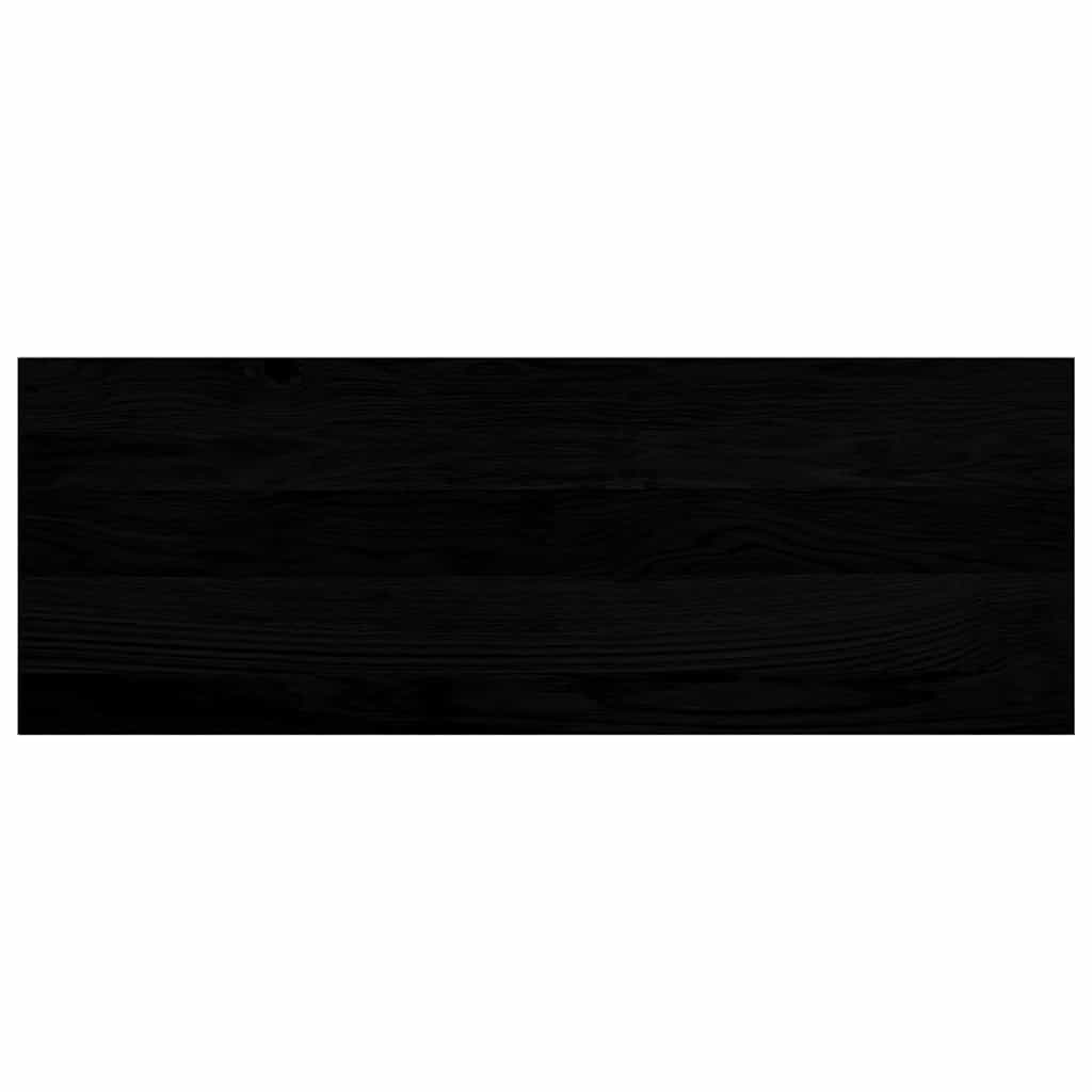 Stair Treads 2 pcs Brown Black 70x25x2 cm Solid Wood Oak