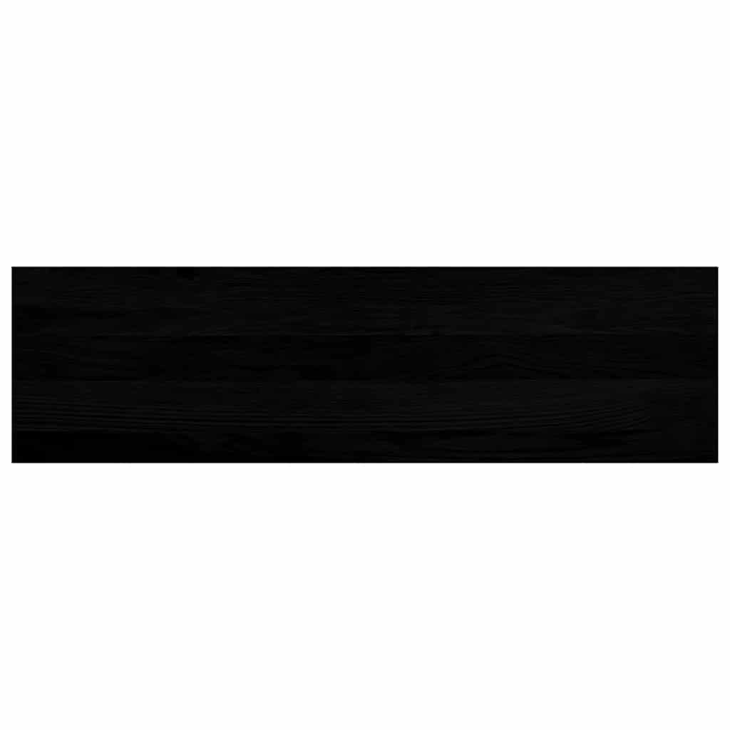 Stair Treads 2 pcs Brown Black 90x25x2 cm Solid Wood Oak