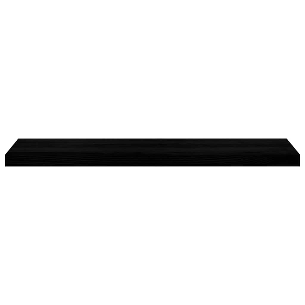 Stair Treads 2 pcs Brown Black 100x25x2 cm Solid Wood Oak