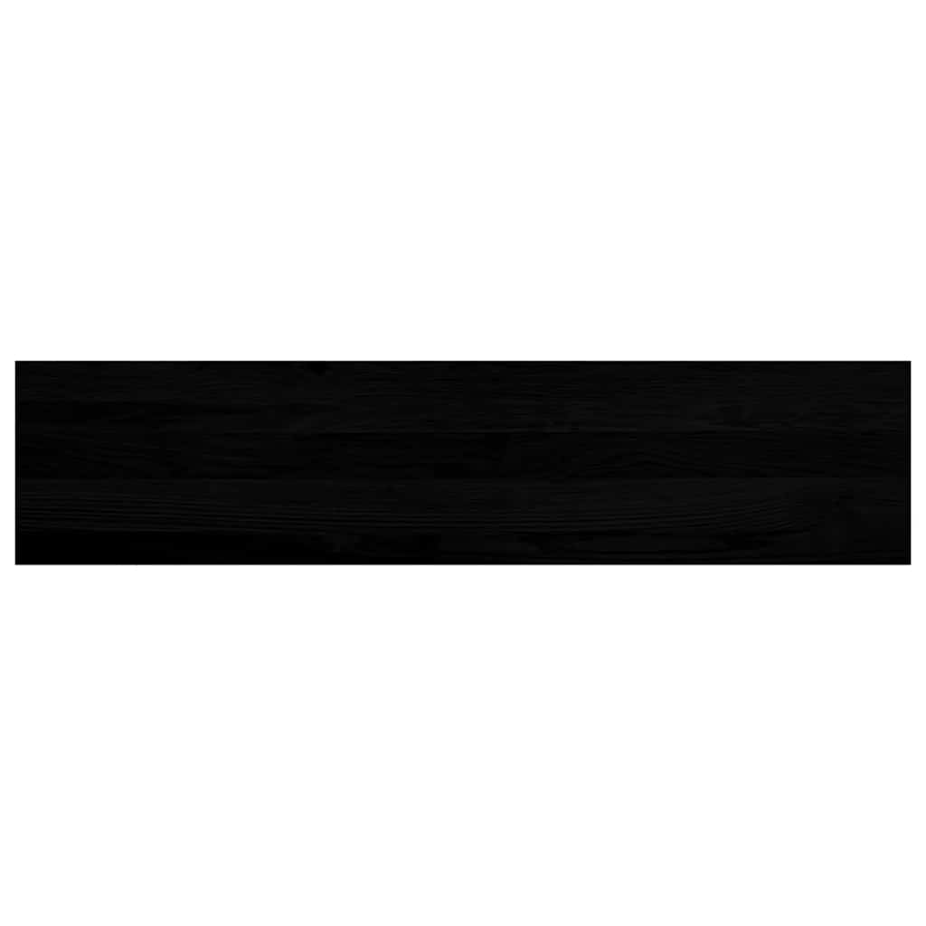 Stair Treads 2 pcs Brown Black 110x25x2 cm Solid Wood Oak