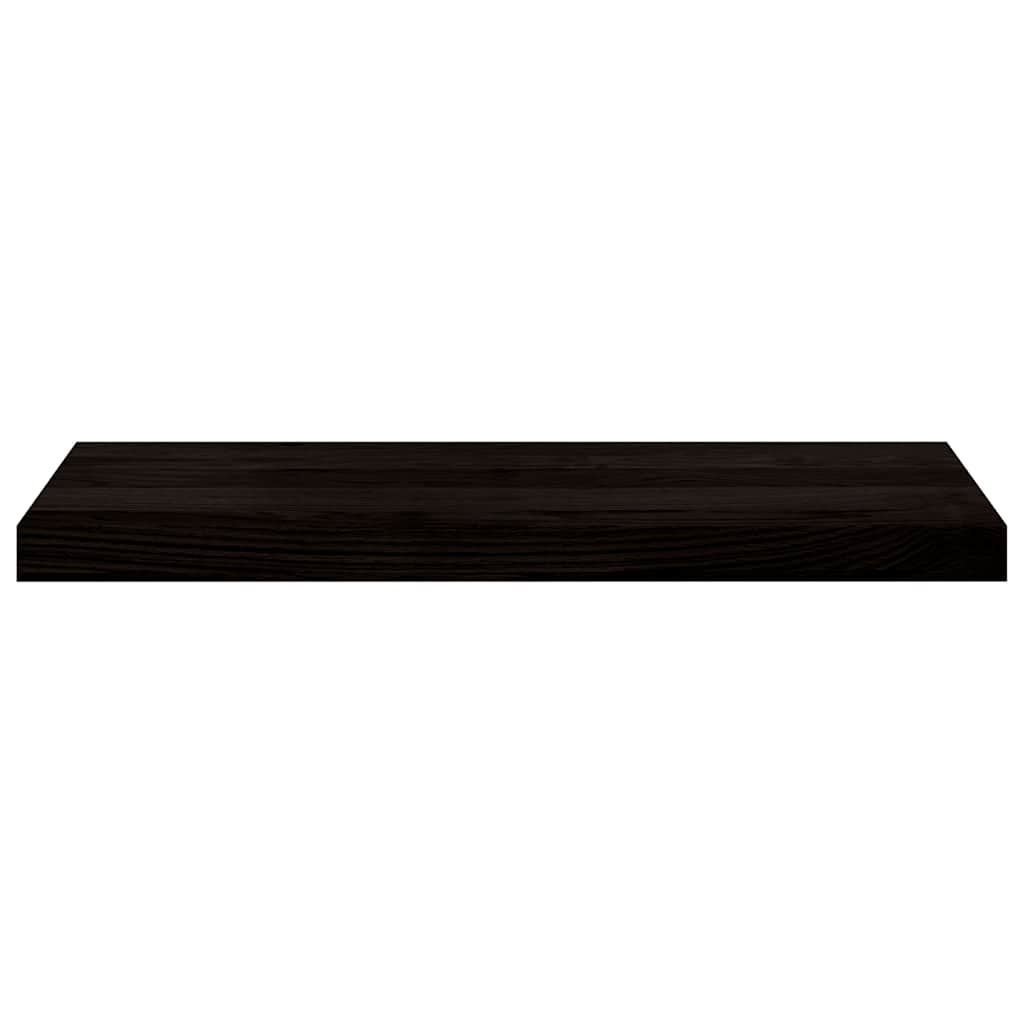 Stair Treads 2 pcs Brown Black 70x30x2 cm Solid Wood Oak