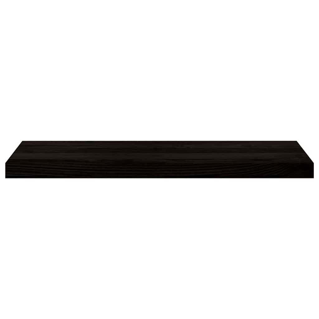 Stair Treads 2 pcs Brown Black 80x30x2 cm Solid Wood Oak