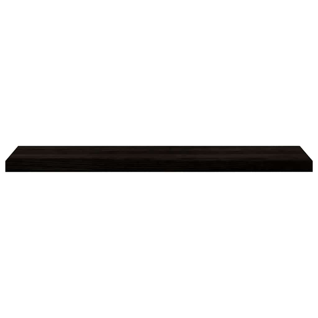 Stair Treads 2 pcs Brown Black 110x30x2 cm Solid Wood Oak