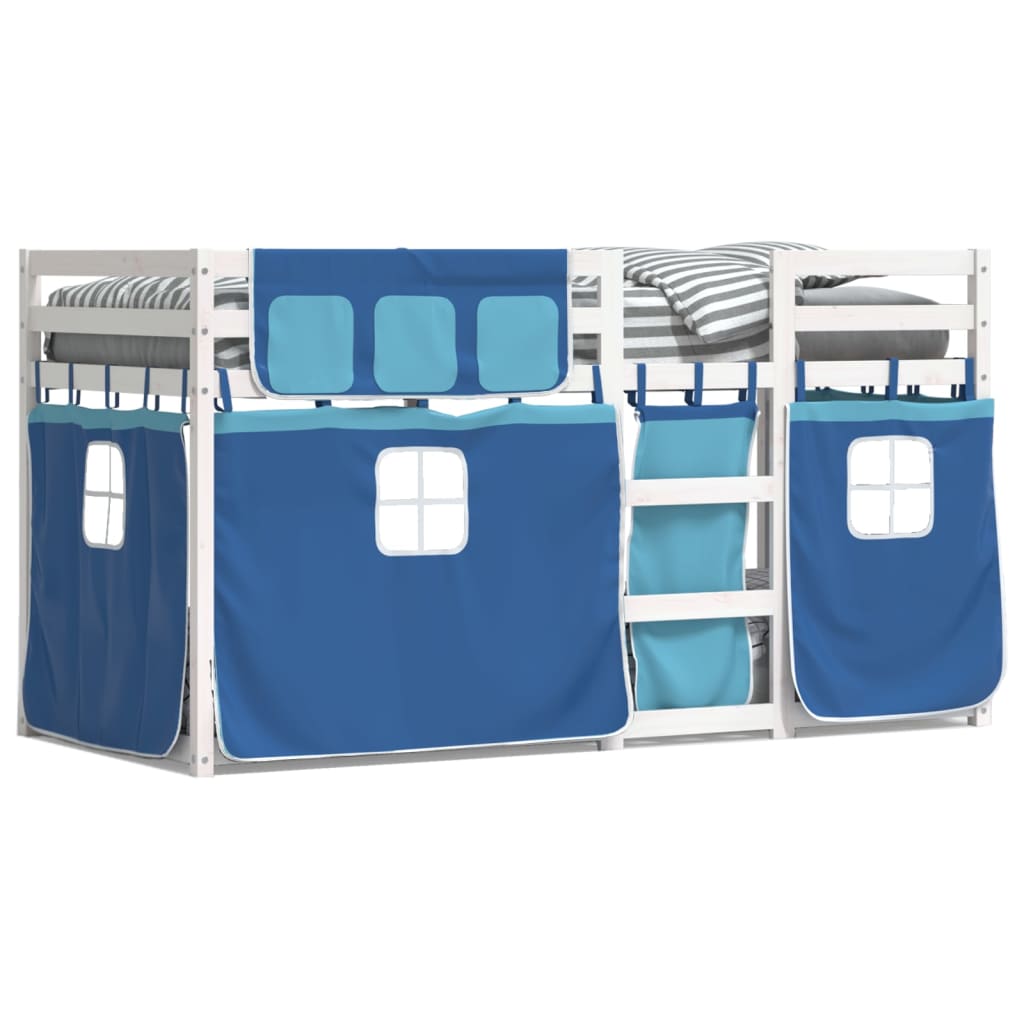 vidaXL Bunk Bed without Mattress Blue 90x200 cm Solid Wood Pine