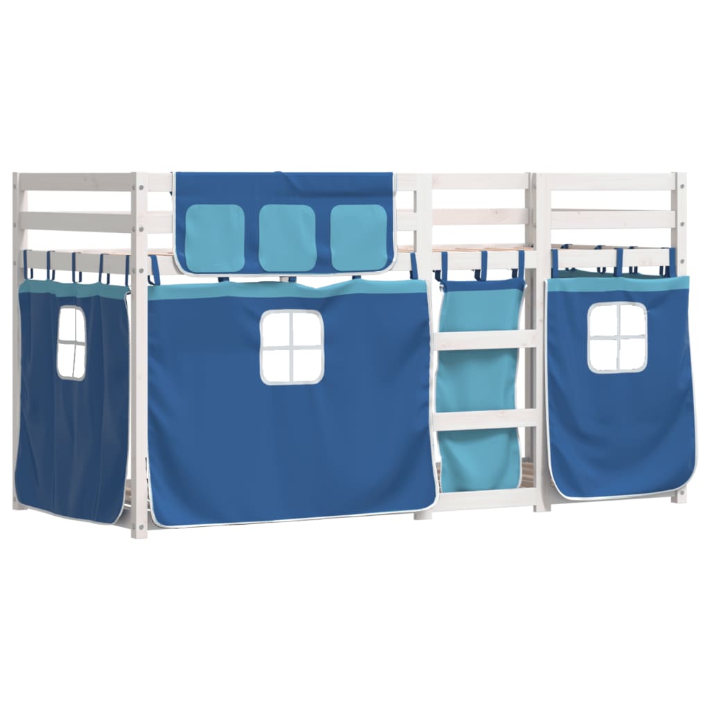 vidaXL Bunk Bed without Mattress Blue 90x200 cm Solid Wood Pine