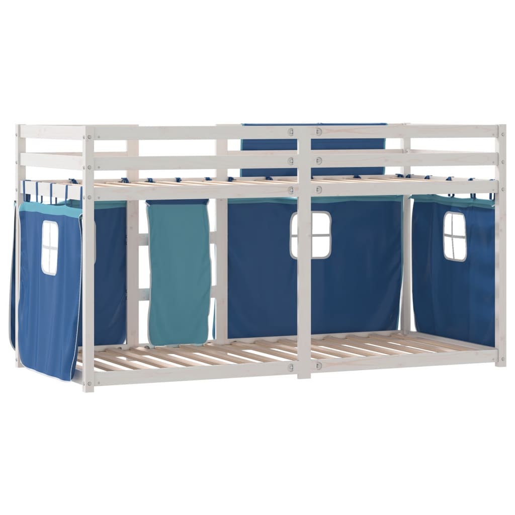 vidaXL Bunk Bed without Mattress Blue 90x200 cm Solid Wood Pine