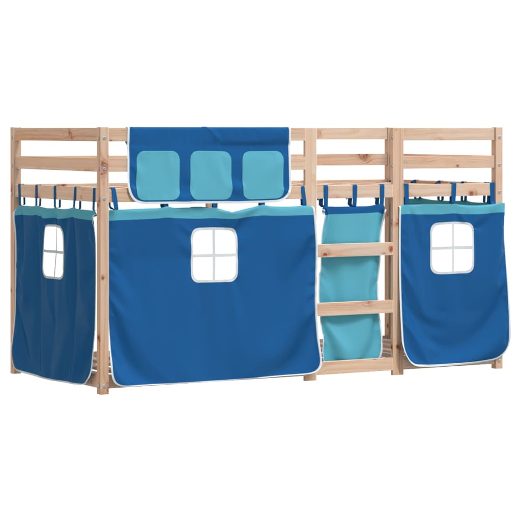 vidaXL Bunk Bed without Mattress Blue 80x200 cm Solid Wood Pine