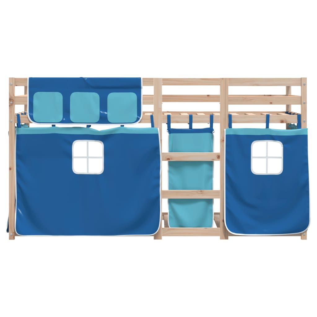 vidaXL Bunk Bed without Mattress Blue 80x200 cm Solid Wood Pine