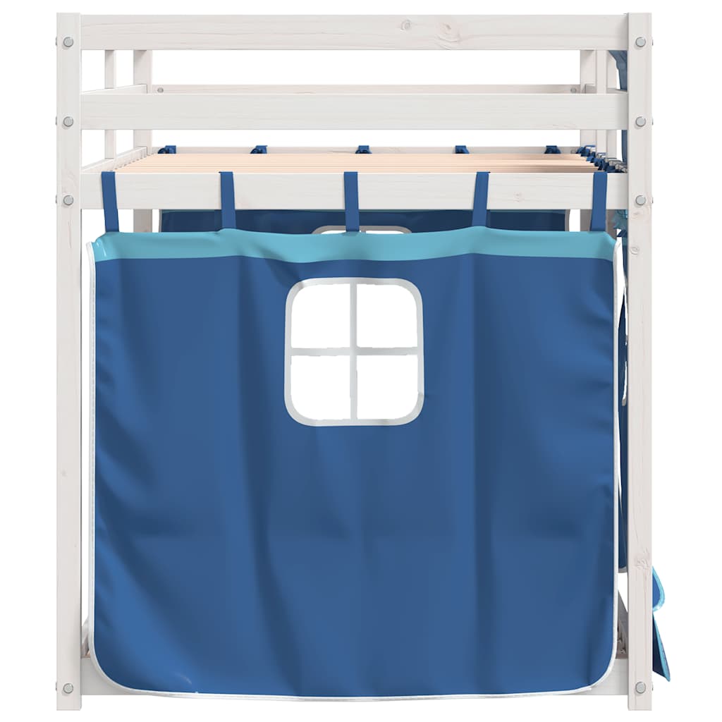 Bunk Bed without Mattress Blue 80x200 cm Solid Wood Pine